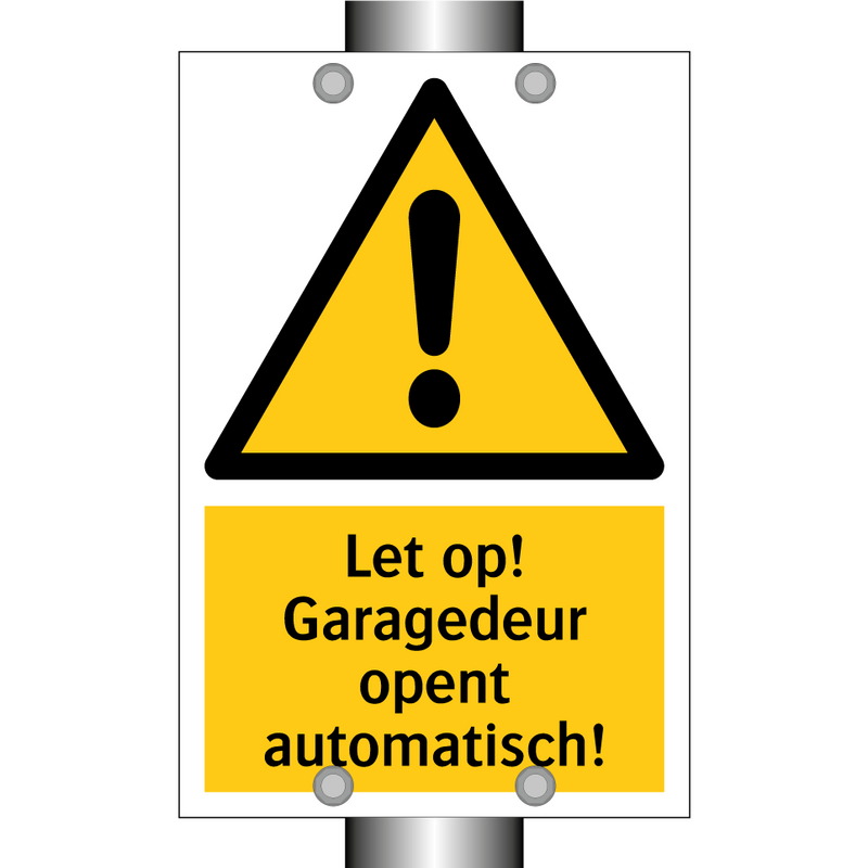 Let op! Garagedeur opent automatisch!