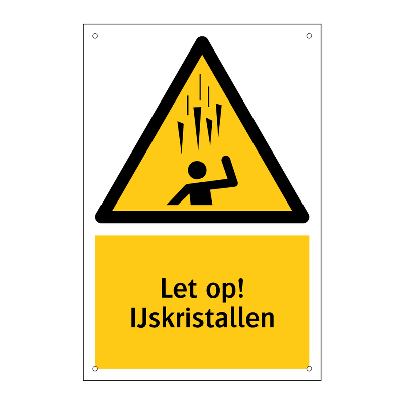 Let op! IJskristallen