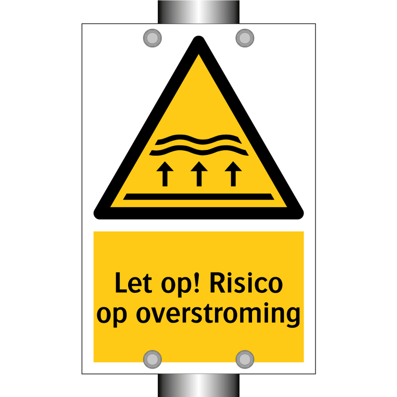 Let op! Risico op overstroming