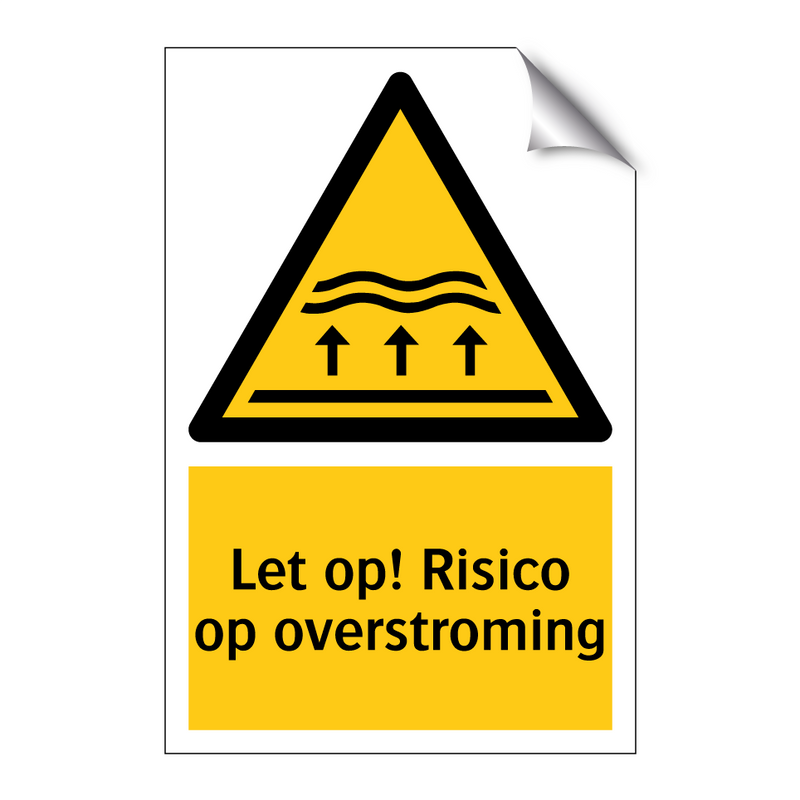 Let op! Risico op overstroming