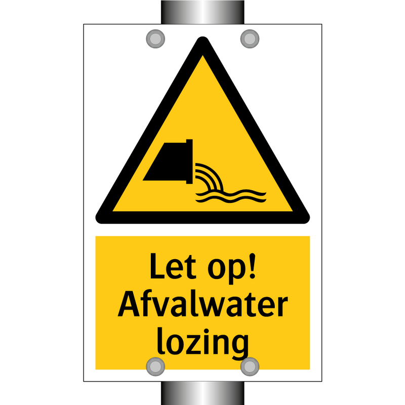 Let op! Afvalwater lozing