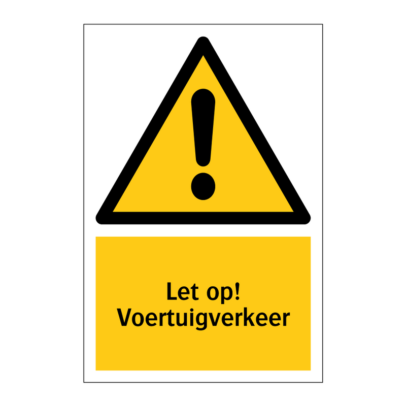 Let op! Voertuigverkeer