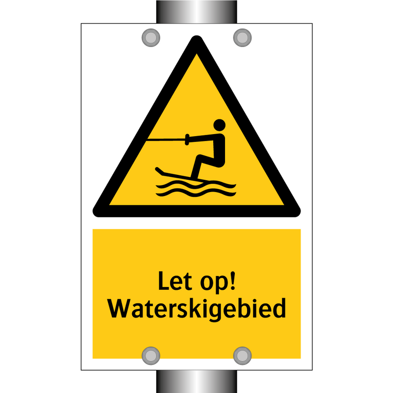 Let op! Waterskigebied