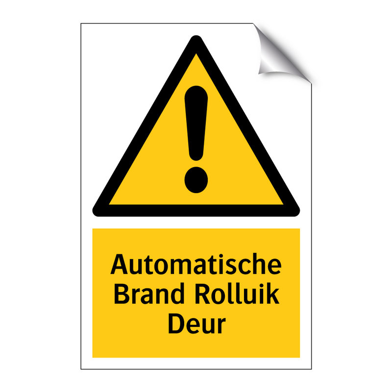 Automatische Brand Rolluik Deur