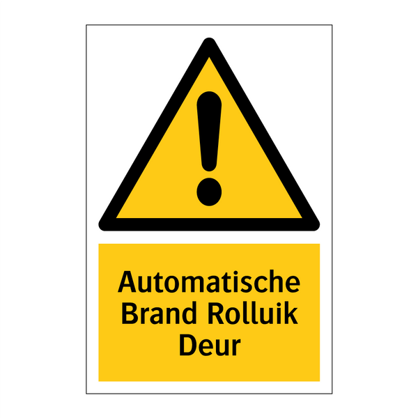 Automatische Brand Rolluik Deur