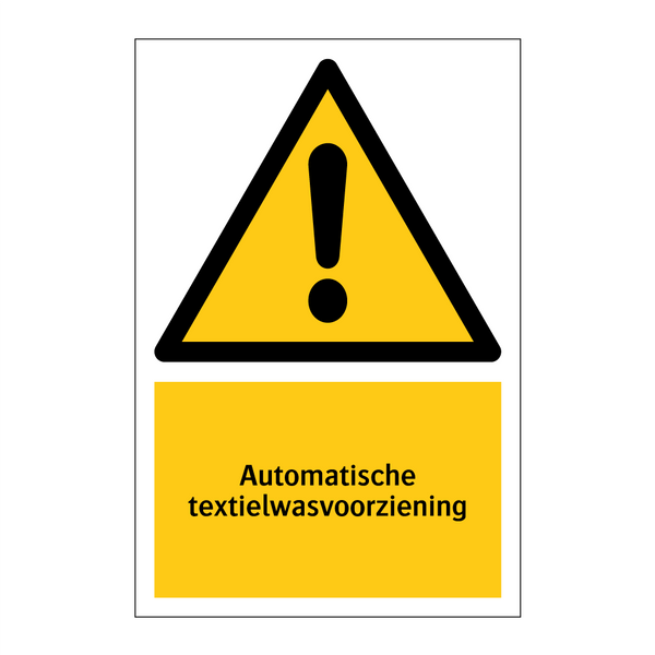 Automatische textielwasvoorziening