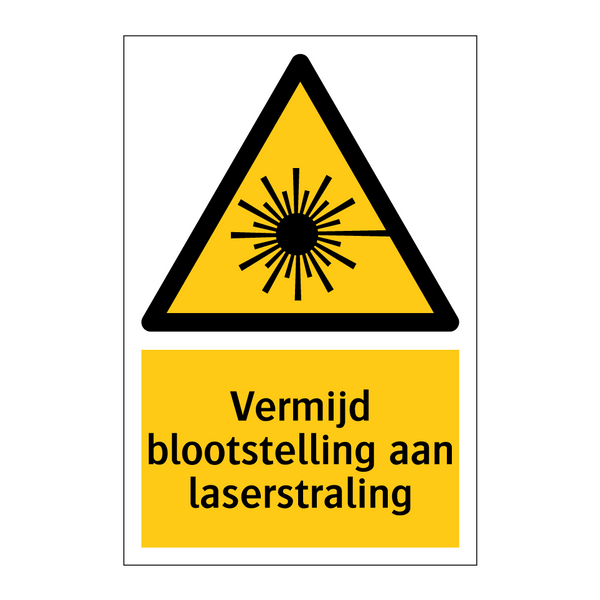 Vermijd blootstelling aan laserstraling