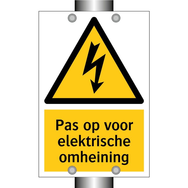 Pas op voor elektrische omheining