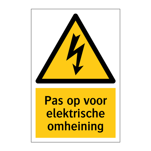 Pas op voor elektrische omheining