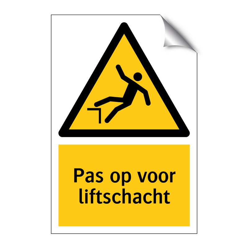 Pas op voor liftschacht