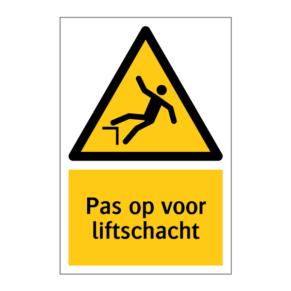 Pas op voor liftschacht