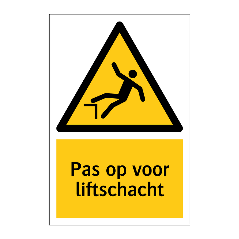 Pas op voor liftschacht