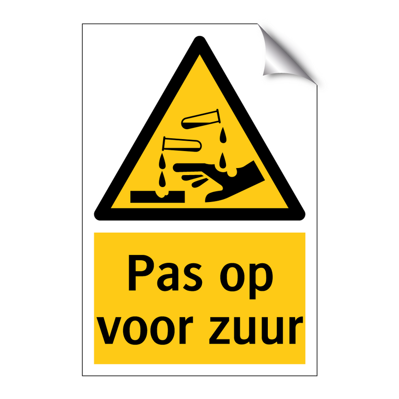 Pas op voor zuur