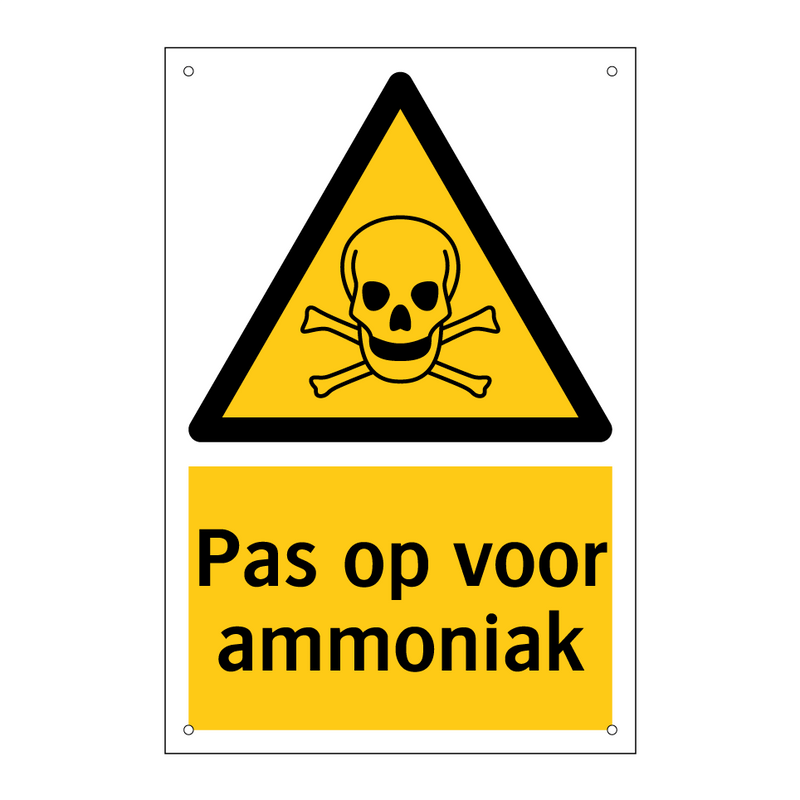 Pas op voor ammoniak