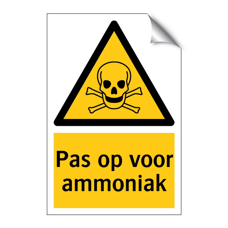 Pas op voor ammoniak