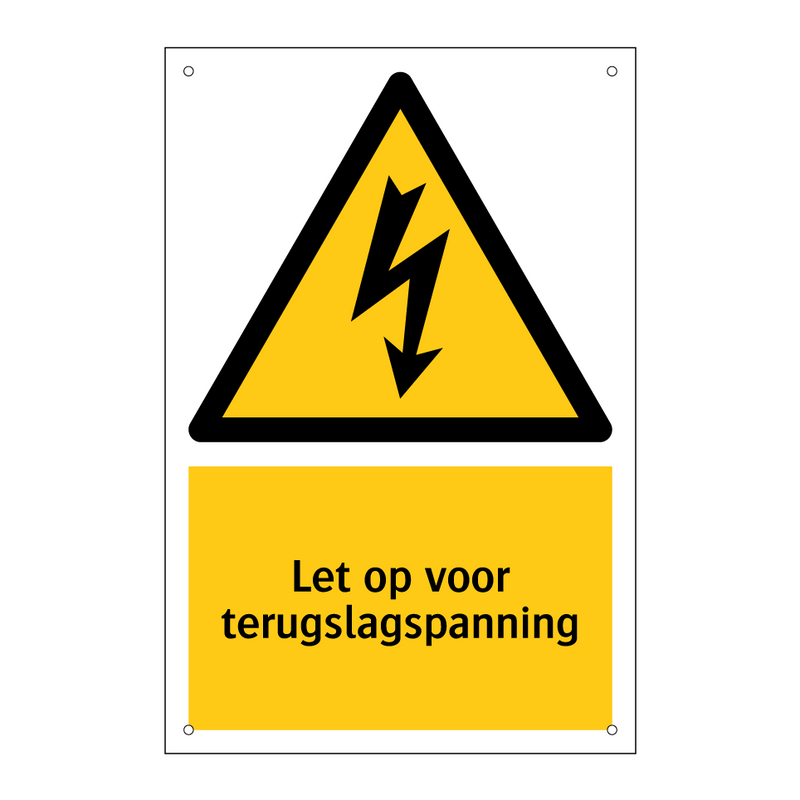 Let op voor terugslagspanning