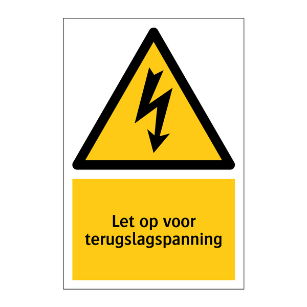 Let op voor terugslagspanning