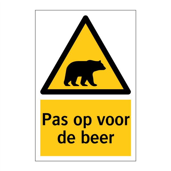 Pas op voor de beer