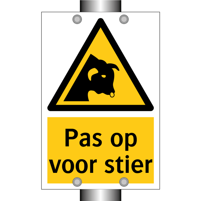 Pas op voor stier