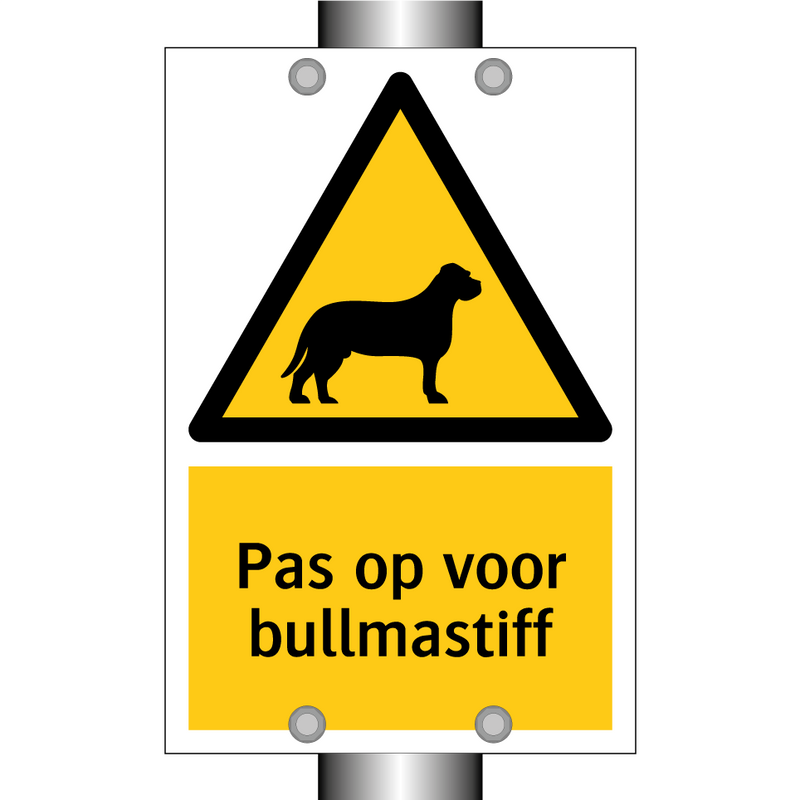 Pas op voor bullmastiff