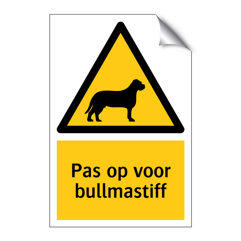 Pas op voor bullmastiff