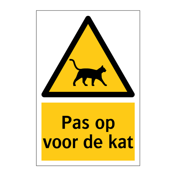 Pas op voor de kat