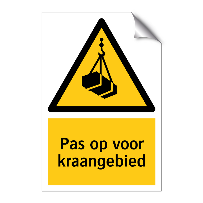 Pas op voor kraangebied