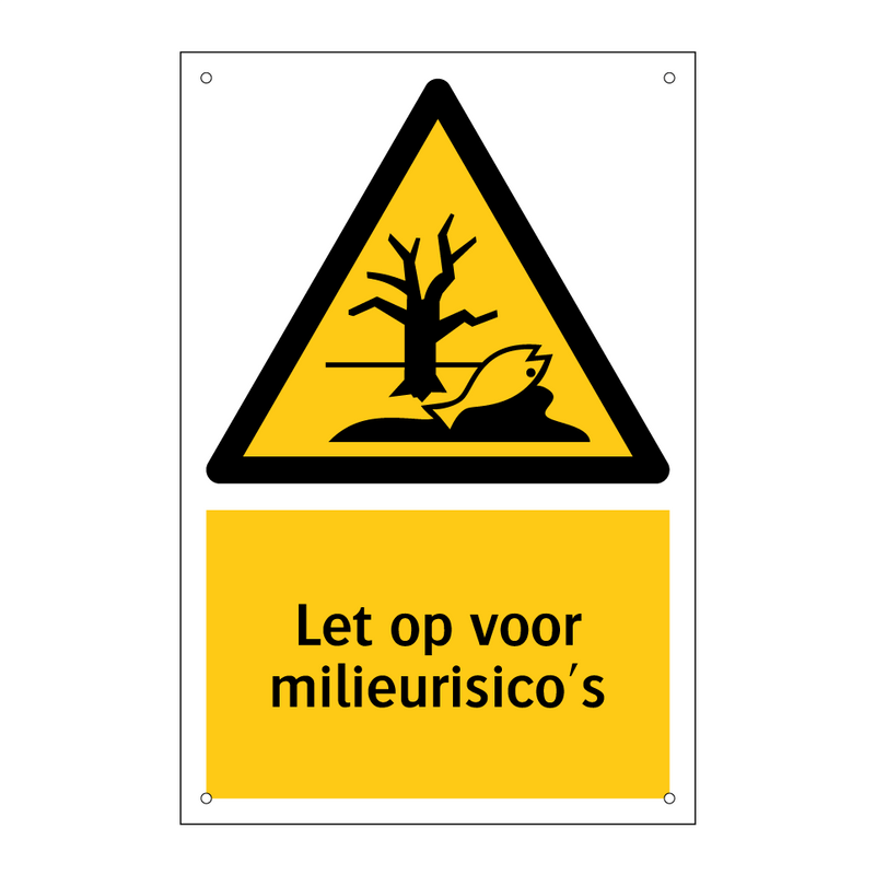 Let op voor milieurisico's