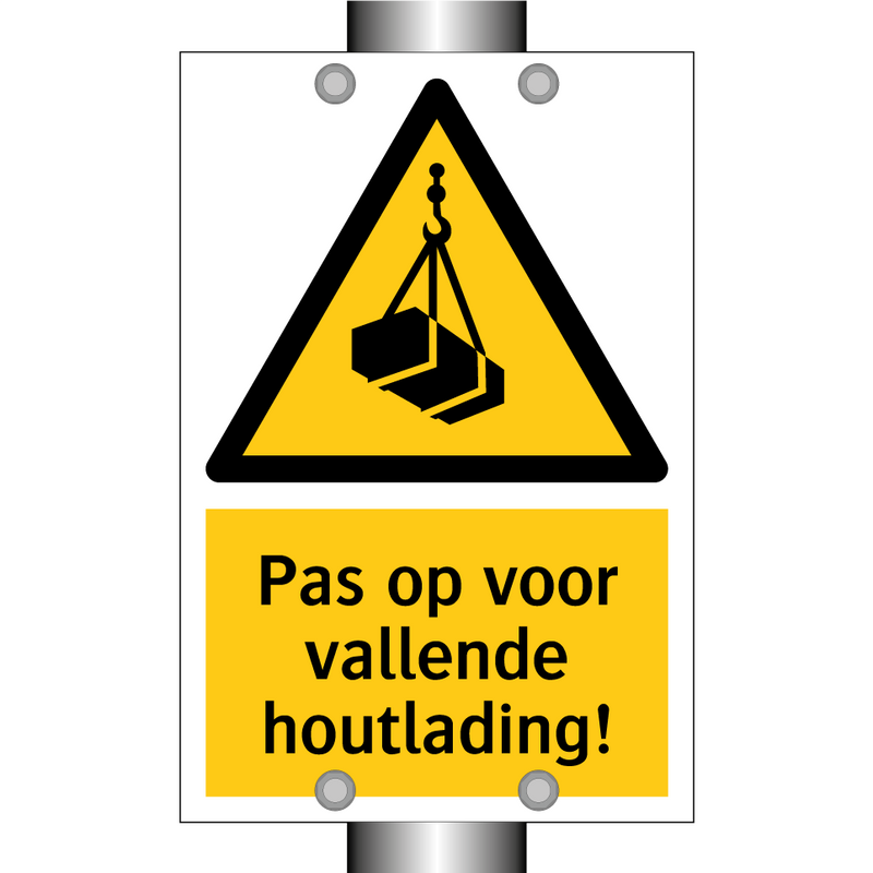 Pas op voor vallende houtlading!