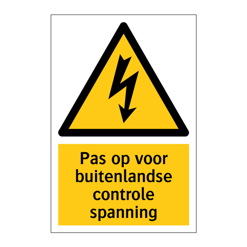 Pas op voor buitenlandse controle spanning