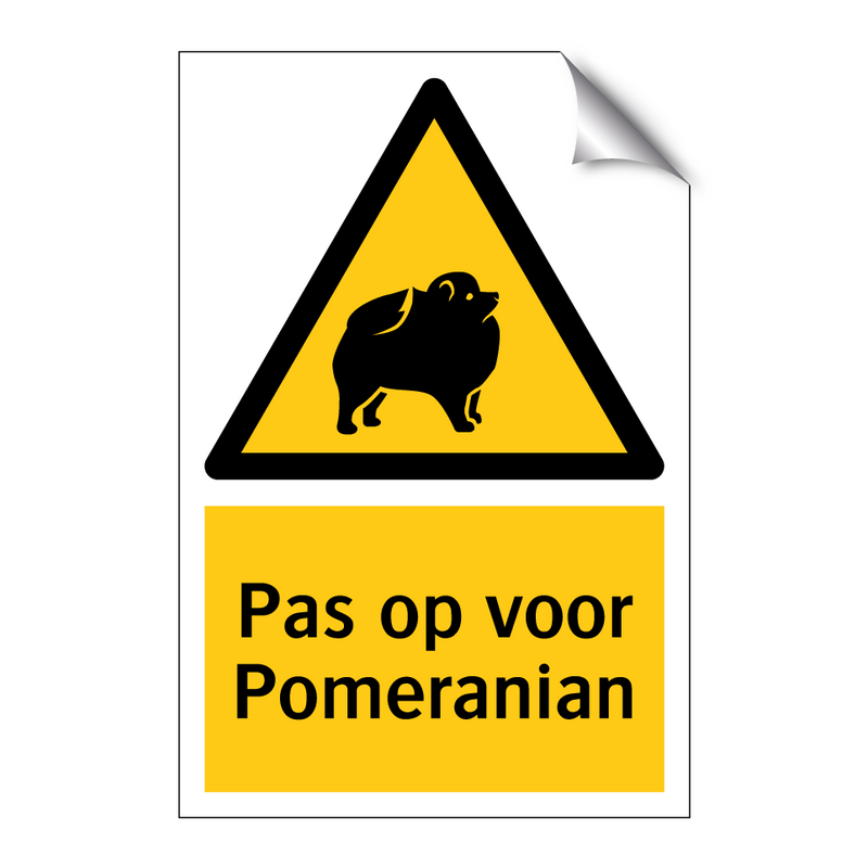 Pas op voor Pomeranian