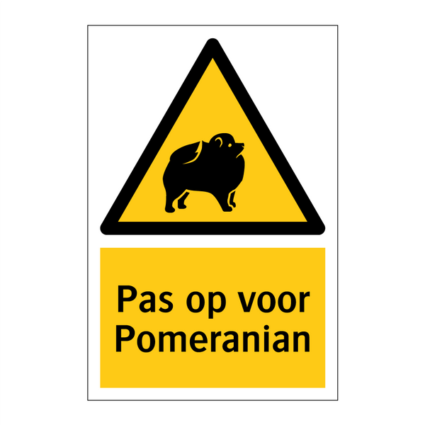 Pas op voor Pomeranian