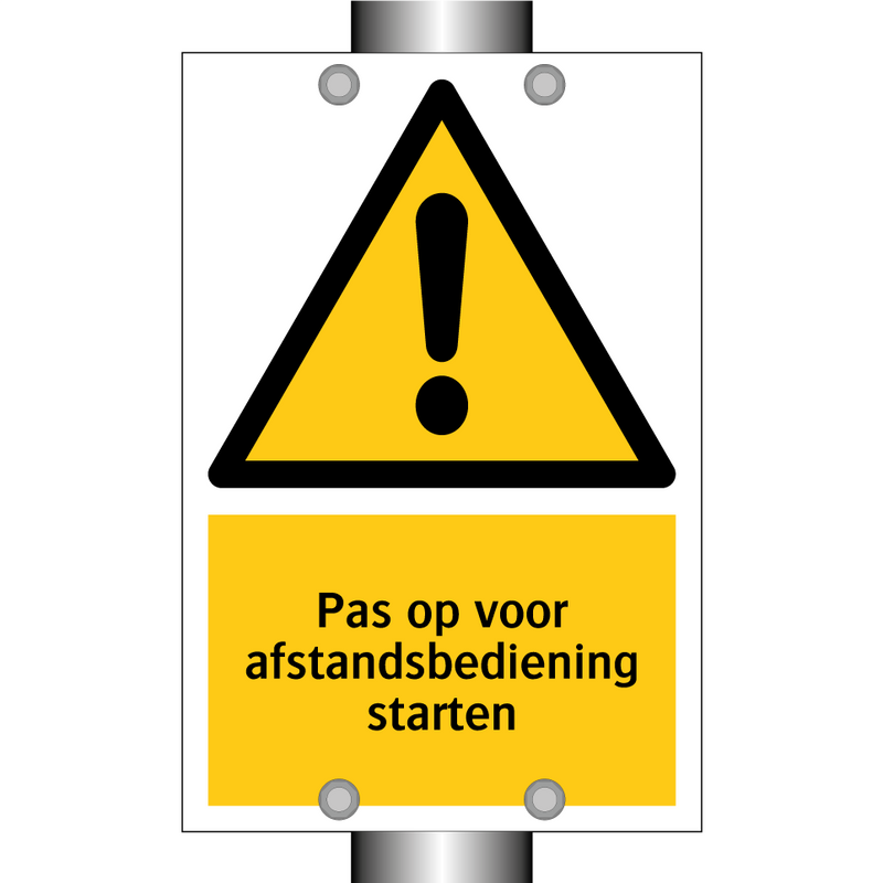 Pas op voor afstandsbediening starten