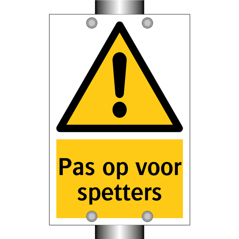 Pas op voor spetters