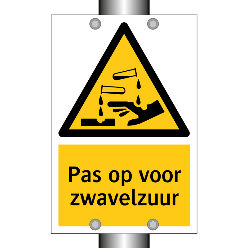 Pas op voor zwavelzuur