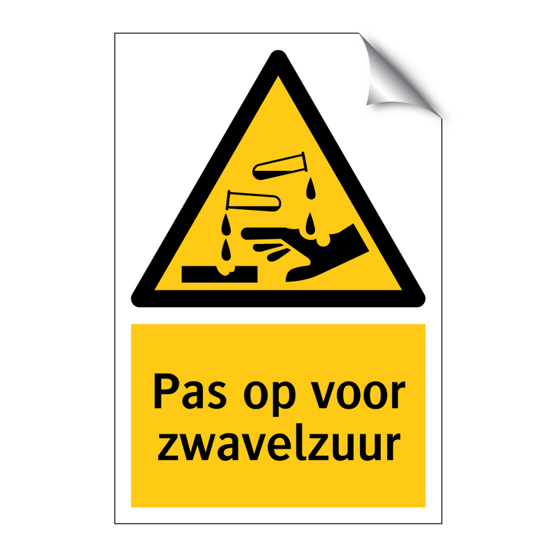 Pas op voor zwavelzuur