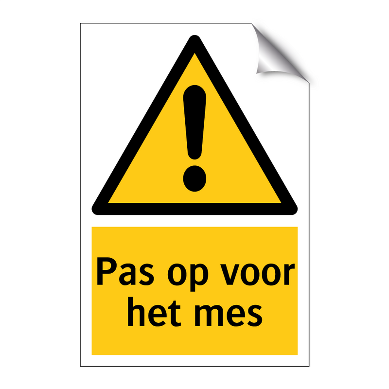 Pas op voor het mes