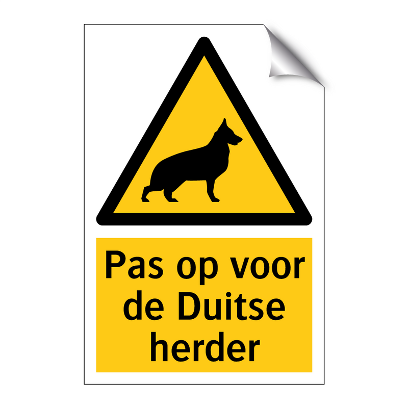 Pas op voor de Duitse herder