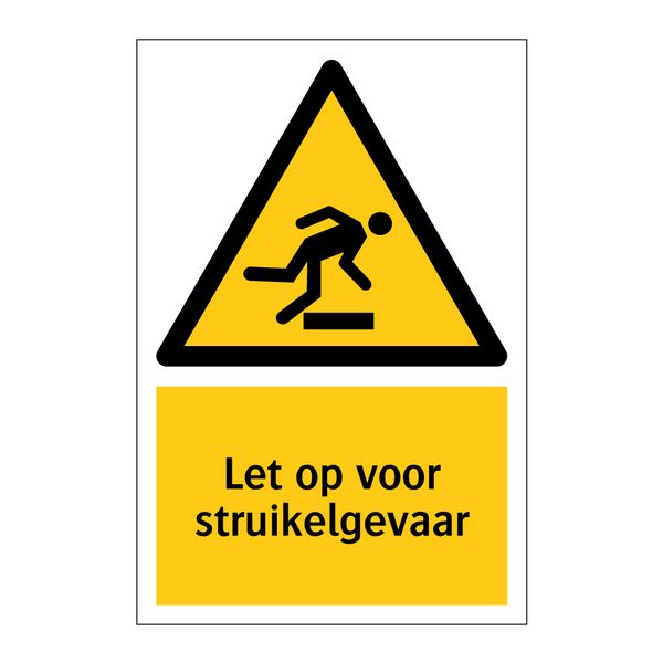 Let op voor struikelgevaar