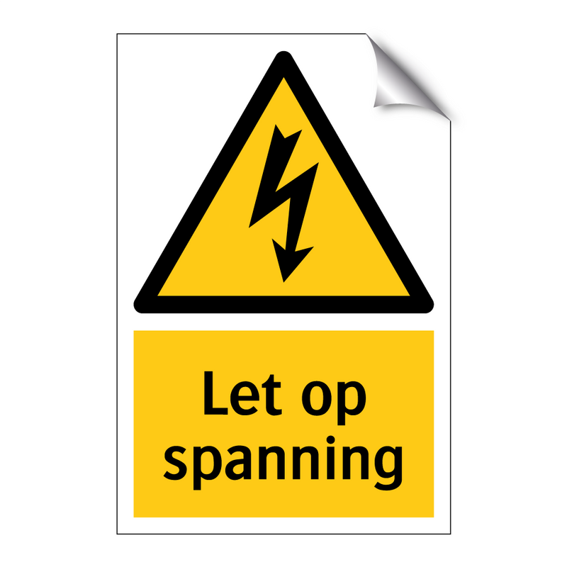 Let op spanning