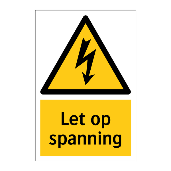 Let op spanning