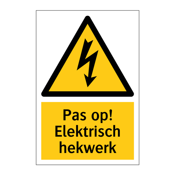 Pas op! Elektrisch hekwerk