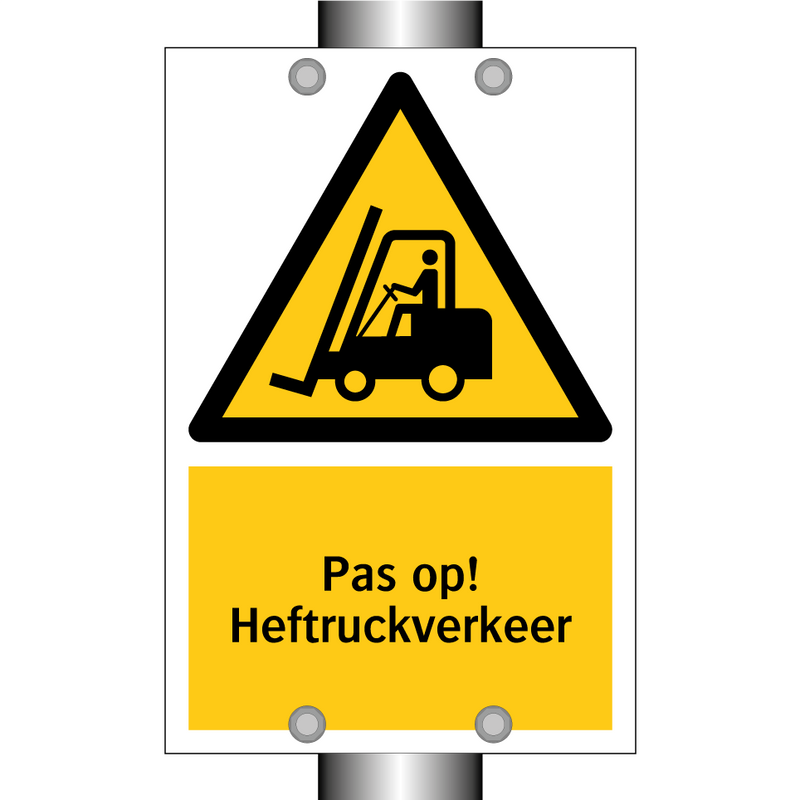 Pas op! Heftruckverkeer