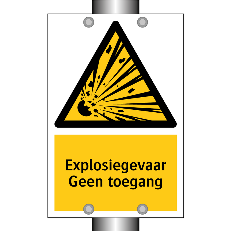 Explosiegevaar Geen toegang