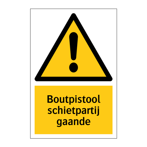 Boutpistool schietpartij gaande