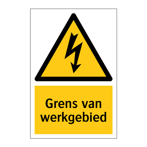 Grens van werkgebied