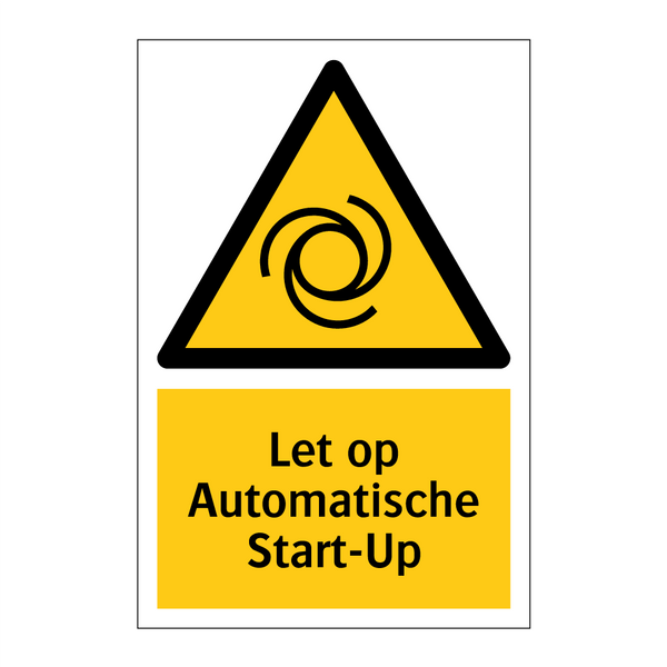 Let op Automatische Start-Up