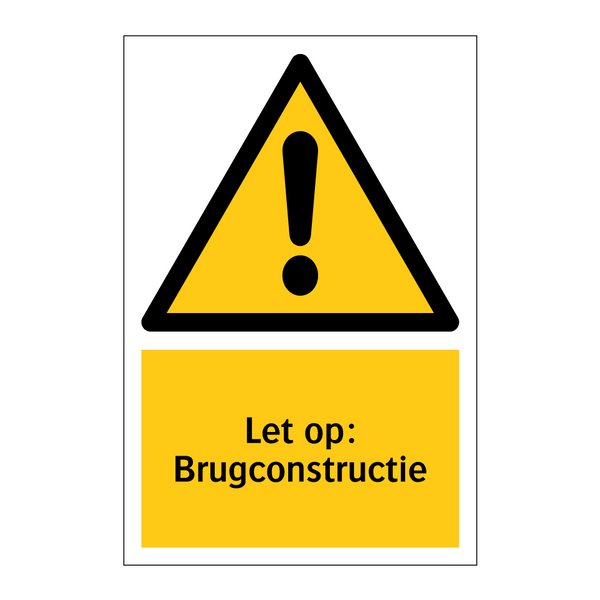 Let op: Brugconstructie