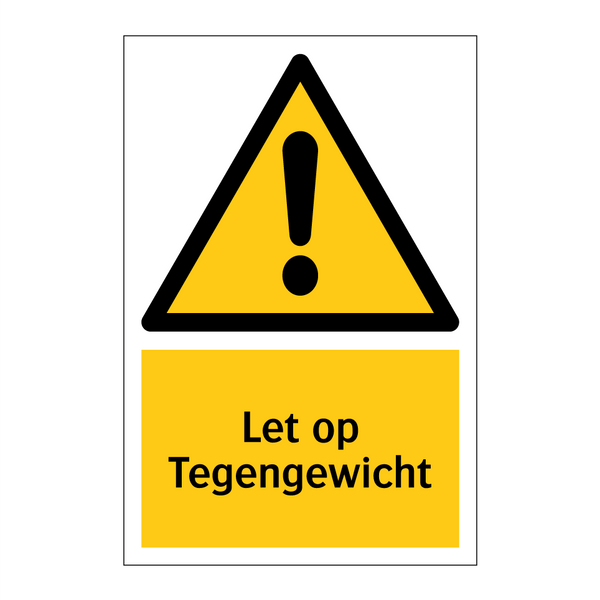 Let op Tegengewicht