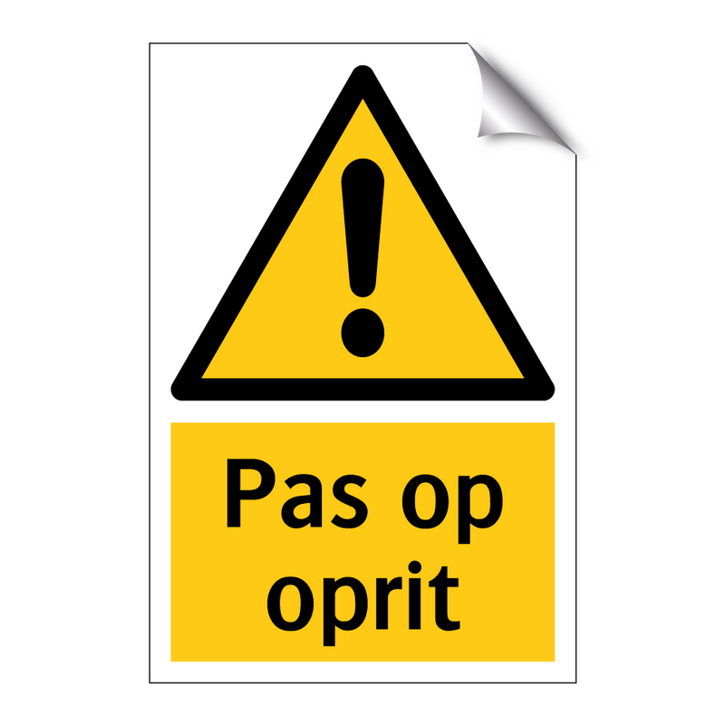 Pas op oprit